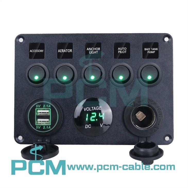 Marine Boat Rocker Switch Panel (4)