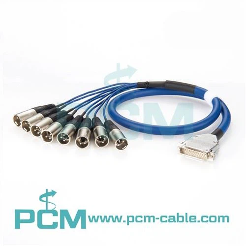 Kabel DB25 To 8 XLR samec