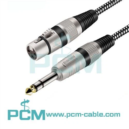 Kabel XLR samice na 1/4 palce TRS
