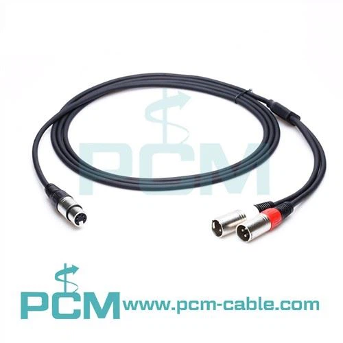 Y-vodič 5pin XLR samice To Dual 3pin XLR samec
