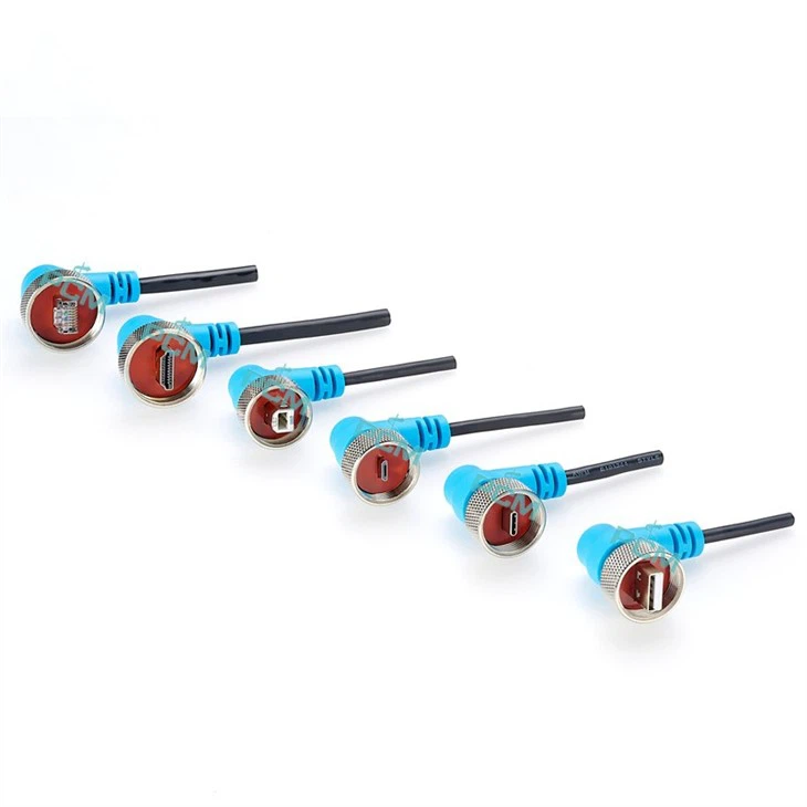 left angle right angle waterproof cable