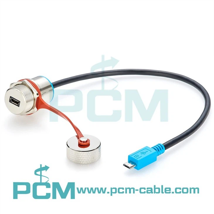 IP67 Waterproof Outdoor Use Micro USB Extension Cable