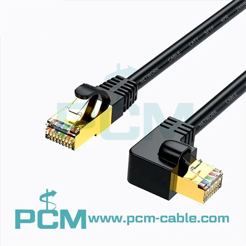 Kabel RJ45 Cat.6A SSTP Úhlový