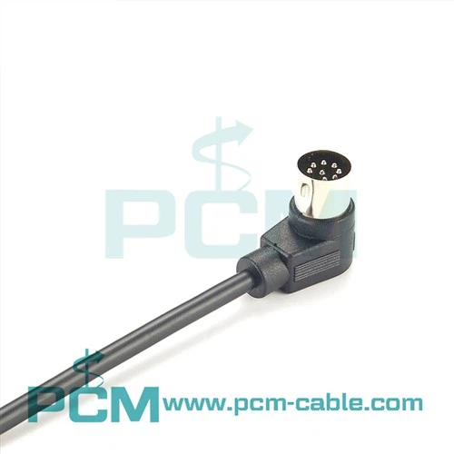 DIN 3pin 4pin 5pin 6pin 7pin 8pin 9pin 13pin Pravoúhlý 90stupňový kabel