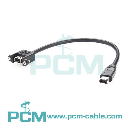 IEEE 1394 FireWire Panel Mount Mount prodlužovací kabel