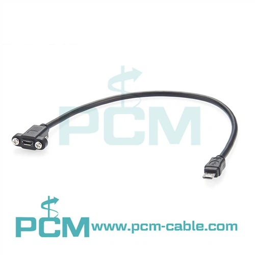 Prodlužovací kabel Micro-B pro montáž na panel