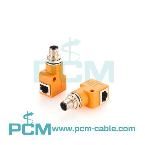 Panel napájecí adaptéry M12 A kódované na RJ45