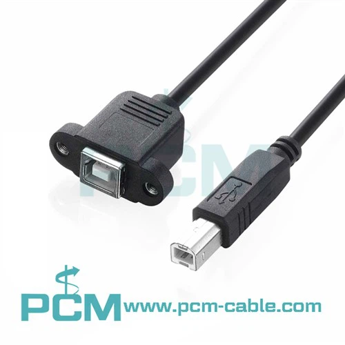 Kabel USB 2 s montáží na panel.{2}} Zásuvka typu B typu B