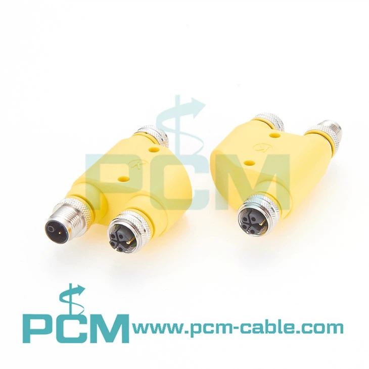 H-splitter M12 K-kódovaný napájecí konektor