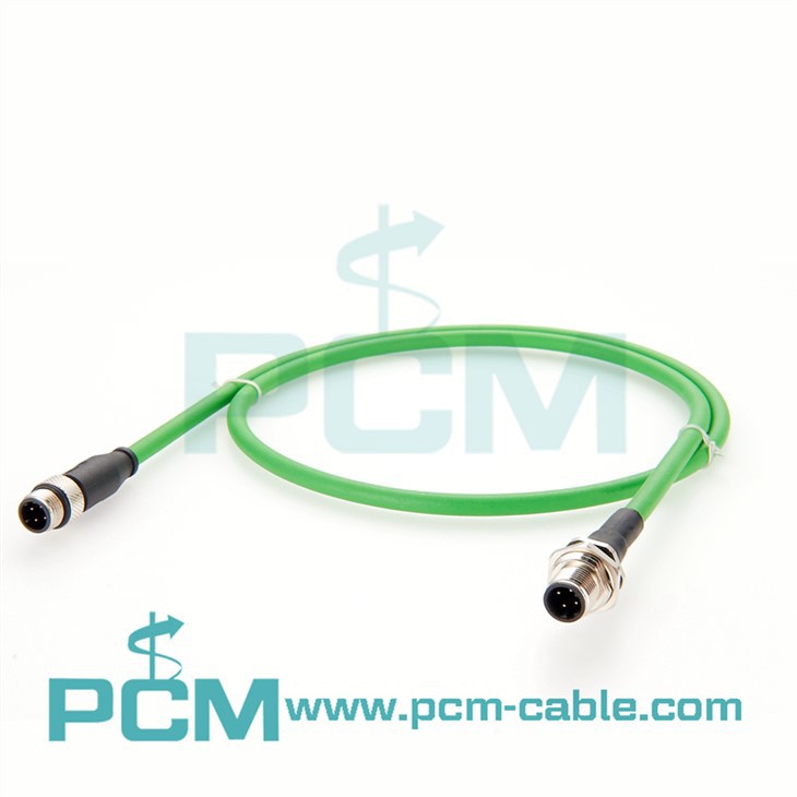 Profinet Cable Panel Mount M12 Konektor přepážky D-Code