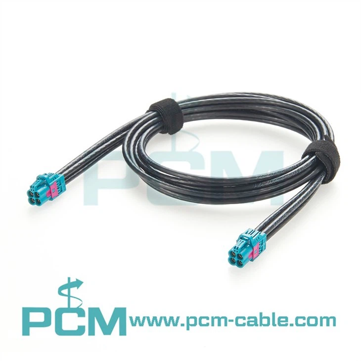4-in-1 Mini Fakra HFM Cable  Rosenberger AMK12D-1M4Z5-Z Compatible