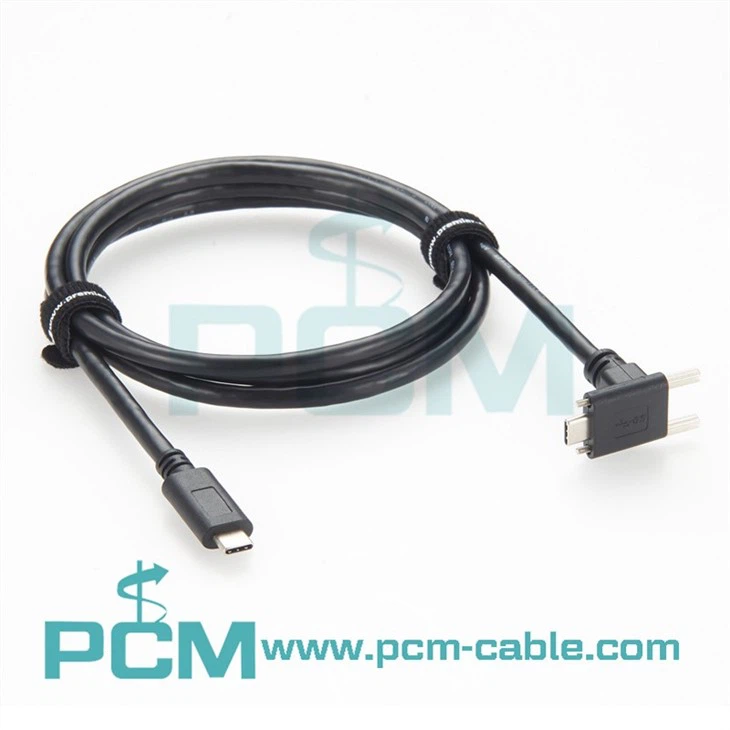 High-Speed 10Gbps USB-C Camera Cable with Dual Screw Lock