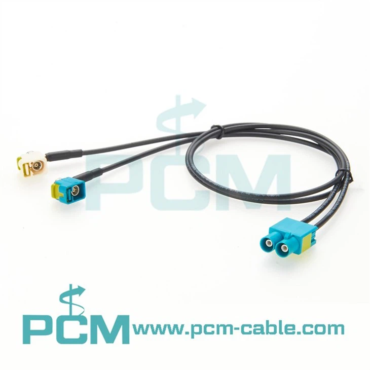 Dual Fakra Car Radio Antenna Cable for Vehicle Aerial Stereo Navigation GPS