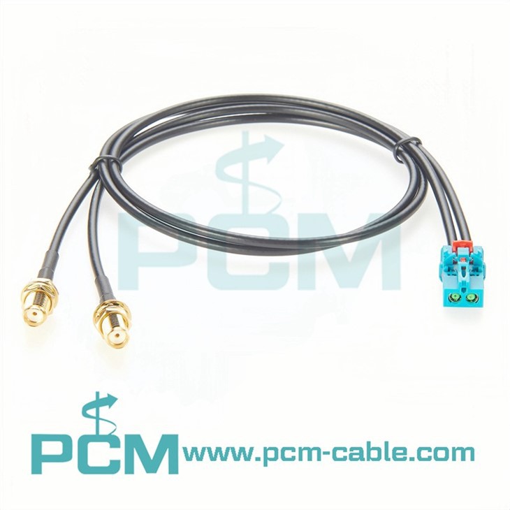 Tyco Mini-Fakra 2-in-1 Mate-AX 2-2306868-9 to SMA Female cable