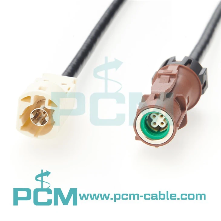 HSD Straight Jack To HSD Straight Plug IP67 Waterproof Cable