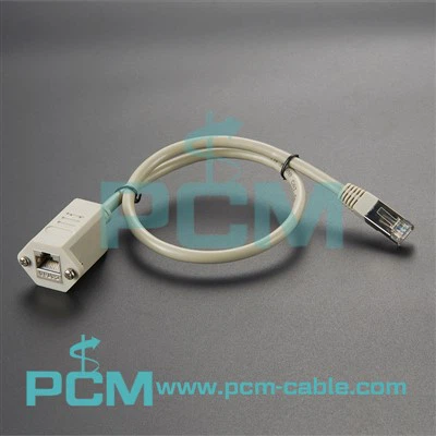 CAT6A prodlužovací kabel pro montáž na panel