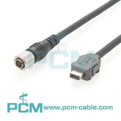 Senzorová hlava k zesilovači s vysokým flexním robotickým kabelem pro senzor vidění
