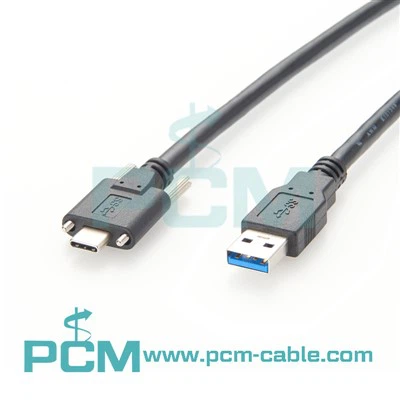 Kabel pro průmyslovou kameru Kabel USB 3.1 typu C se šroubovacím zámkem M2