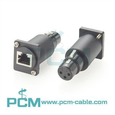 XLR na RJ45 Konektor pro montáž ženských panelů