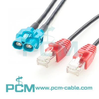Kabel Ethernetu s dvojitým portem H-MTD na RJ45