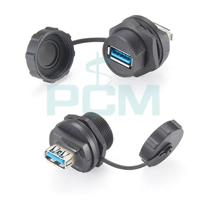 IP67 Vodotěsný USB 3.{2}} Konektor USB zásuvka zásuvka zásuvka