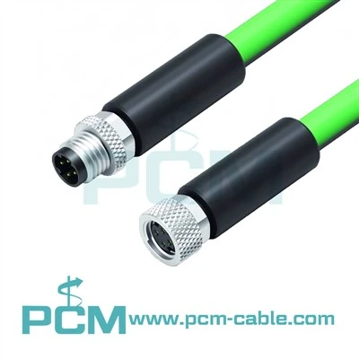 Kabel M8 Profinet se 4 kolíky samec na samici
