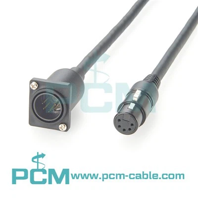 Panel Mount Dmx Male 5- PIN prodlužovací kabel samec na samice