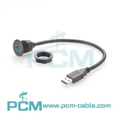 USB 3. 0 kabel prodlužovacího kabelu kulatého panelu