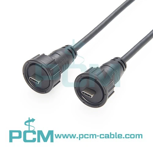 Vodotěsný kabel USB C IP67 samec-samec
